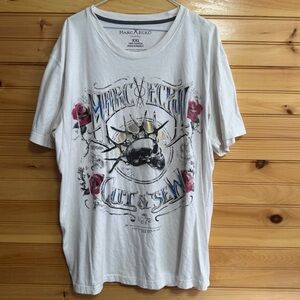 Marc Eckō Cut & Sew Y2K Affliction Style White Tee XXL